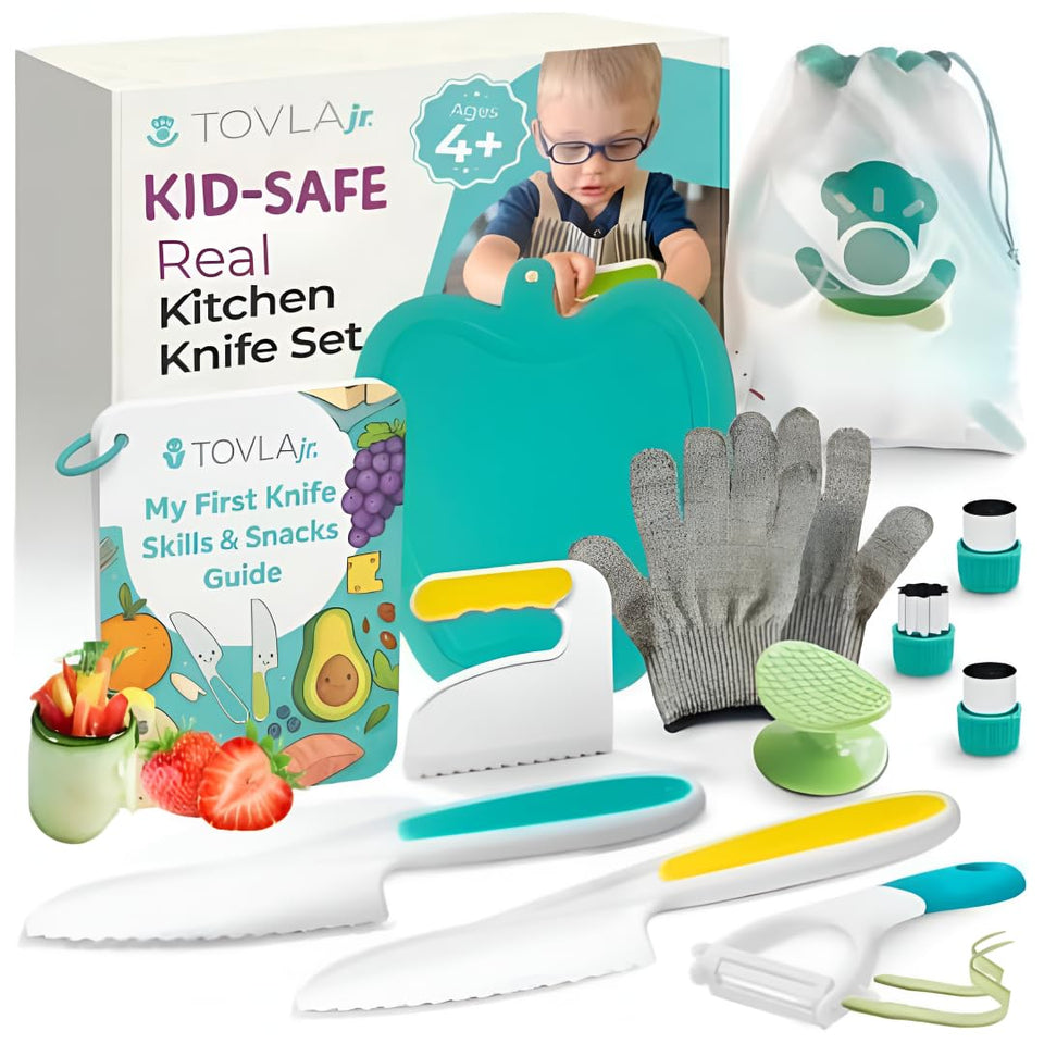 Tovla Jr Ultimate Kids Knife—safe tool that helps young chefs gain confidence.