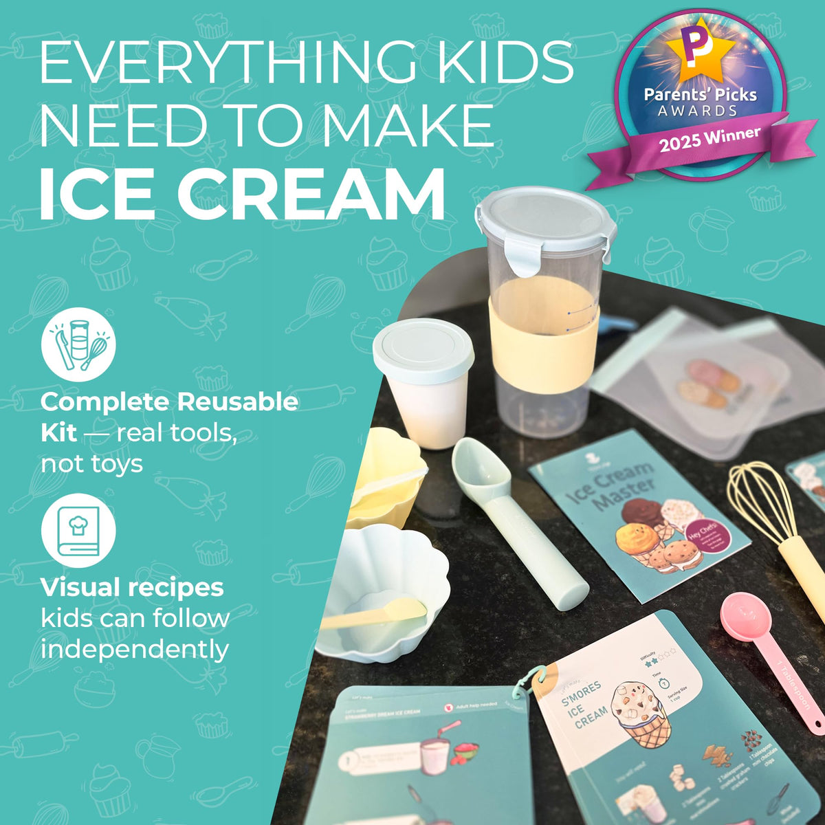 Tovla Jr visual recipes cards empower kids to follow steps and learn science concepts