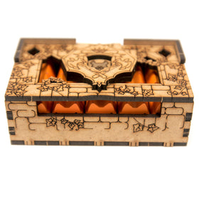 TowerRex faction boxes with heraldic emblems add thematic flair