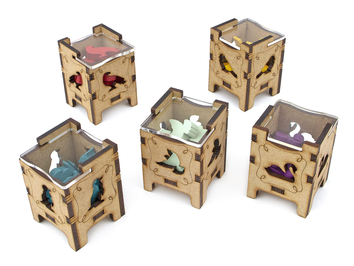 TowerRex Wingspan Oceania Expansion slot neatly stores tiles and counters.
