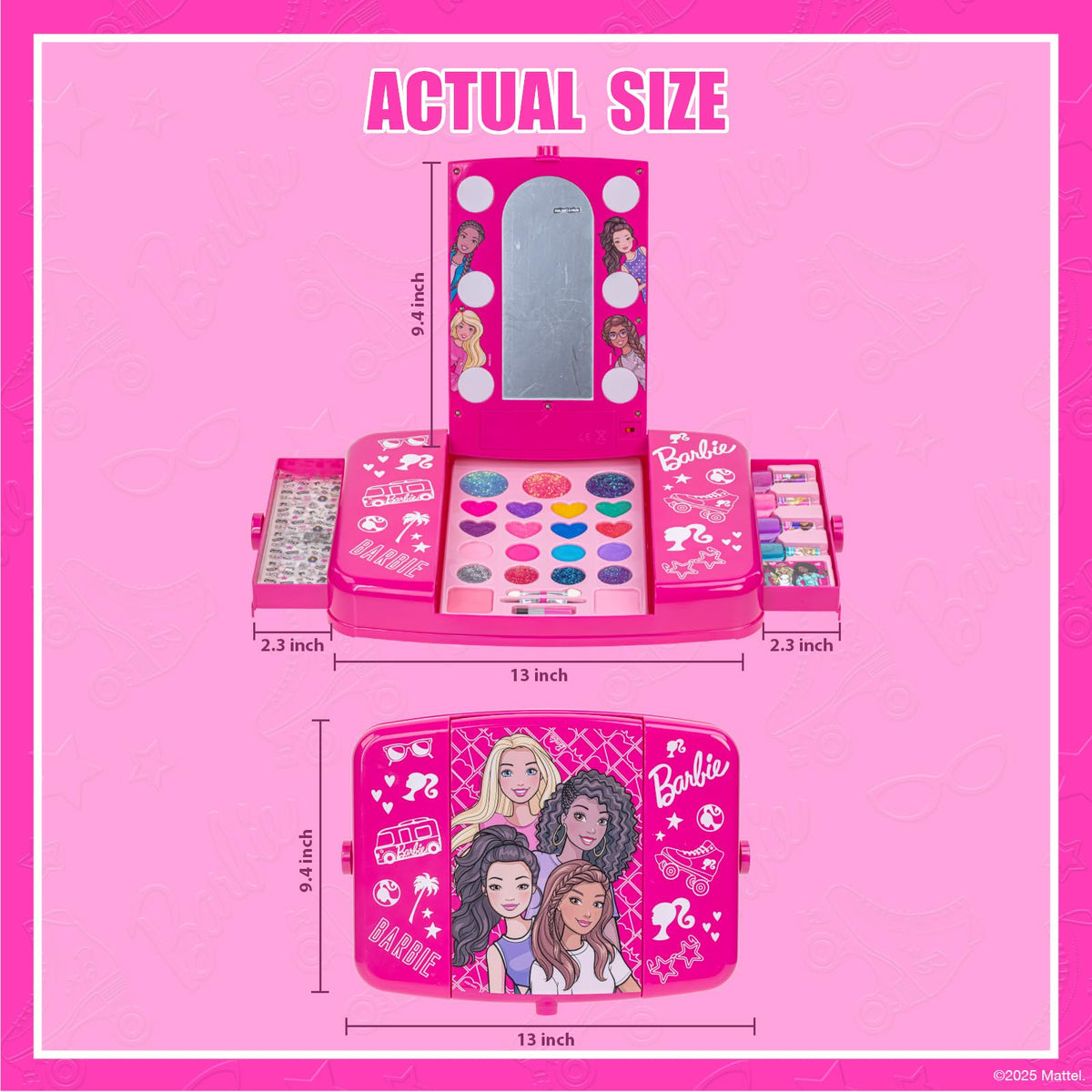 Townley Girl Barbie nail gems sheet to decorate party nails.
