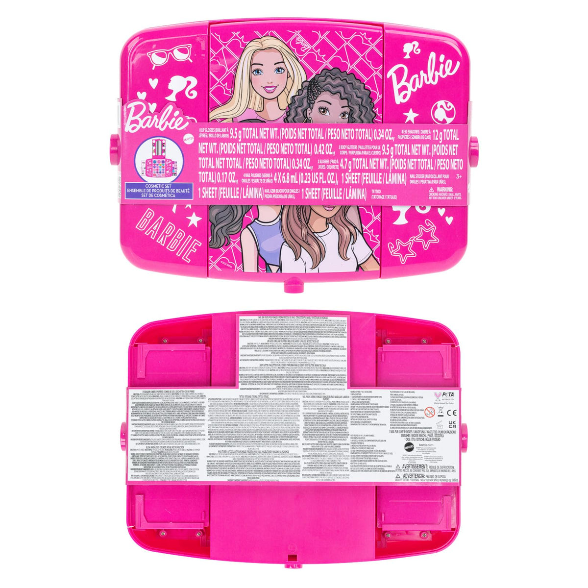 Townley Girl Barbie tattoos sheet for playful body art ideas.