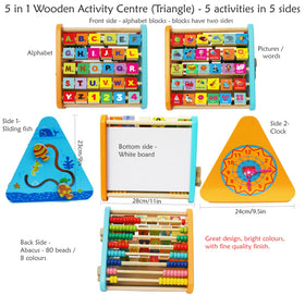 TOWO flip-flop alphabet blocks encourage letter recognition and imaginative learning.