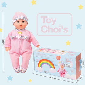 Toy Choi's accessory set includes meals and feeding items for realistic play.