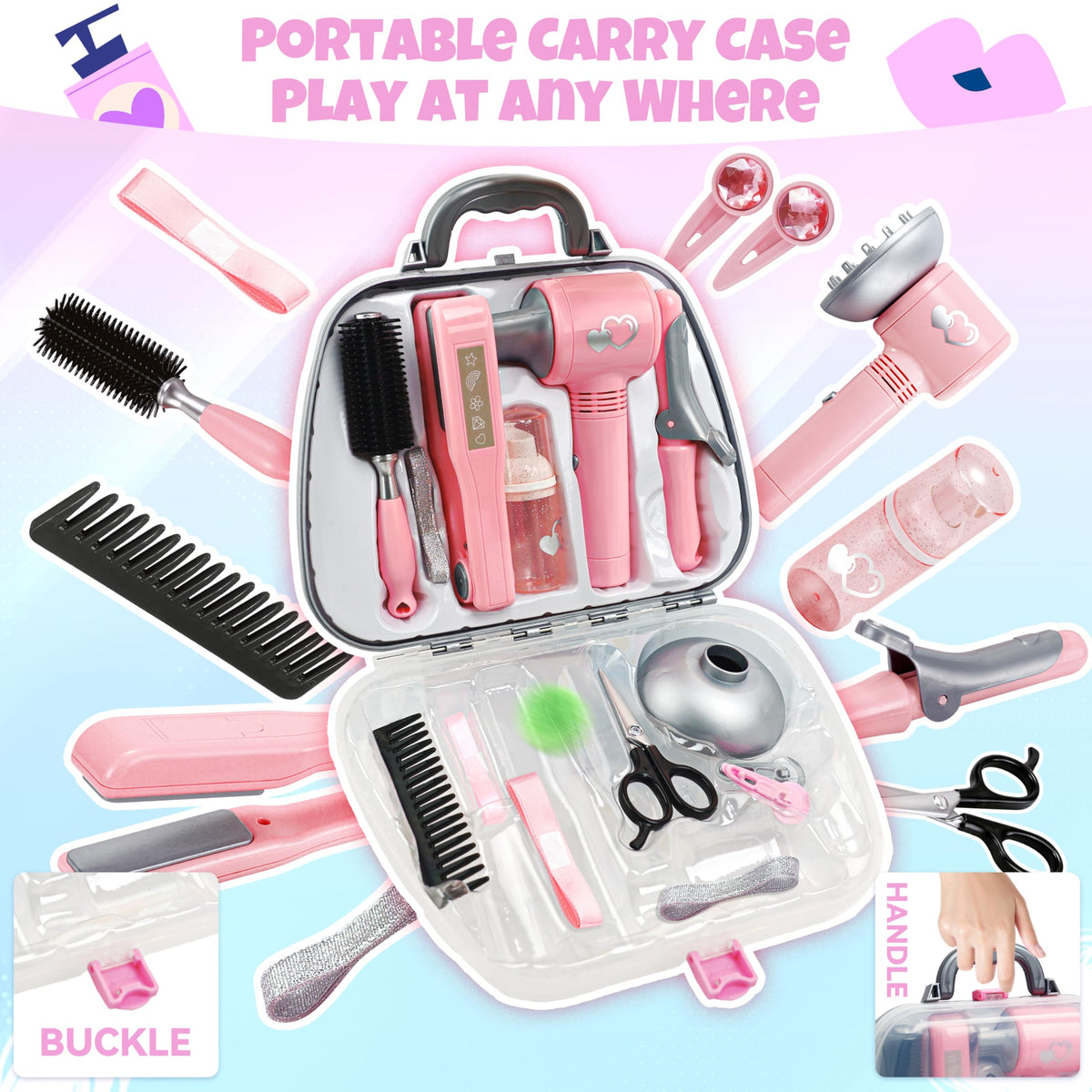 Toy Choi's Hair Salon combs help kids style and practice fine motor skills.