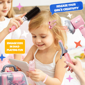 Toy Choi's Hair Salon gift box presents a complete pretend kit for gifting.