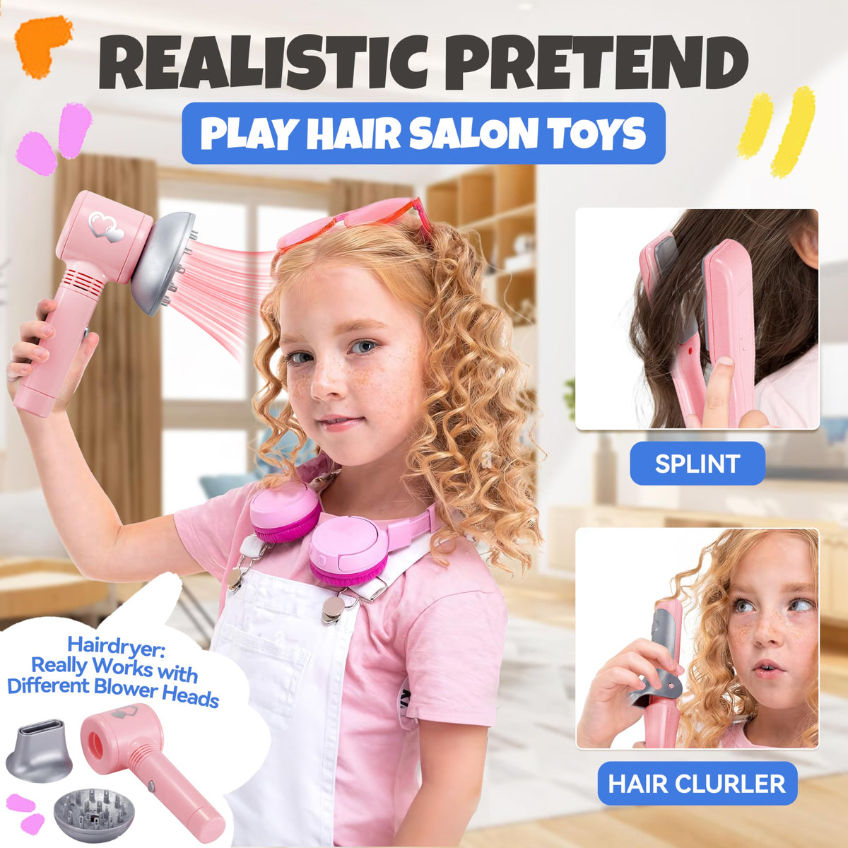 Toy Choi's Hair Salon scissors designed for kid-friendly role play.