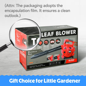 Toy Choi's Leaf Blower battery compartment close-up shows easy battery access