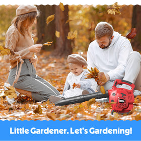 Toy Choi's Kids Leaf Blower operating sound enhances pretend play realism