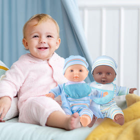 Toy Choi's feeding bottle and pacifier with the dolls for pretend meals