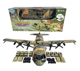 Toy Essentials C130 bomber plane with wide wings for immersive play