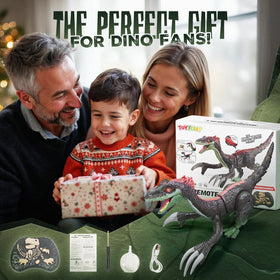 Toy Feast RC dinosaur USB C charging cable included for quick power ups.