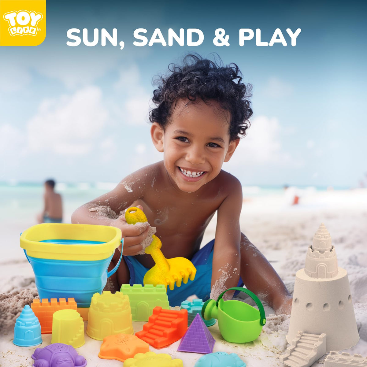 TOY Life 11-piece sand mold set for creative castle builds.