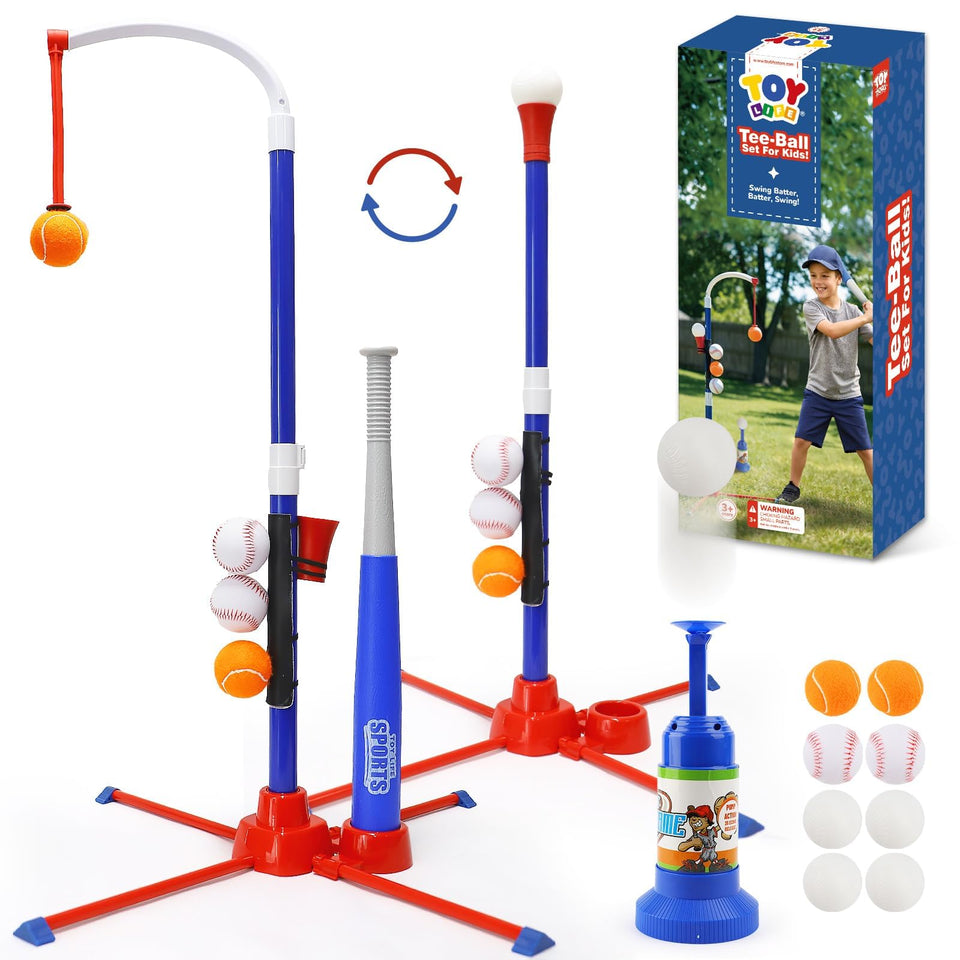 TOY Life 3-in-1 tBall hanging tee mode supports beginners with easy setup and practice