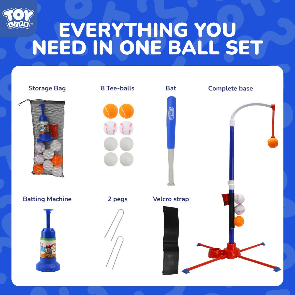 TOY Life 3-in-1 tBall traditional tee for swing refinement and confidence