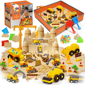TOY Life 38 Pcs Sand Construction Kit shown for creative building play indoors or outdoors