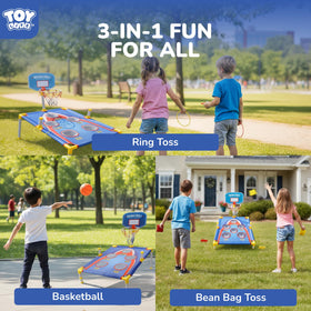 TOY Life 3-in-1 Toss Game complete kit with all components.