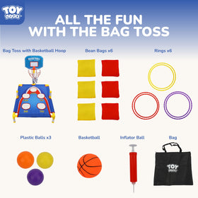 TOY Life mini basketball for target practice indoors or outdoors.