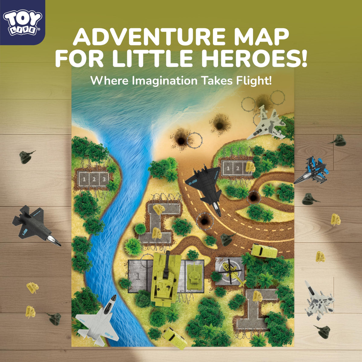 TOY Life Army Men accessories add realism and varied playscapes