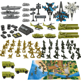 TOY Life Army Men desert tanks ready for action in exciting battle play.
