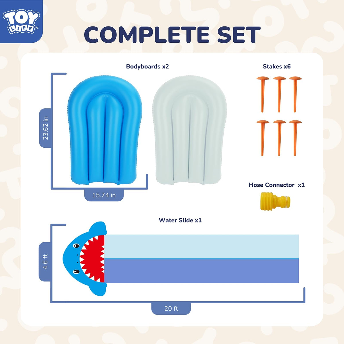 TOY Life shark-themed water play ideal for birthday parties