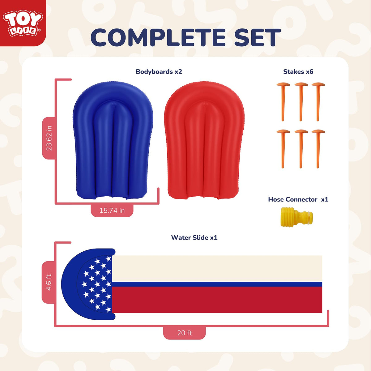 TOY Life backyard-water-slide-setup keeps parties simple with easy assembly and quick water-ready fun.