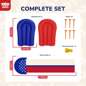 TOY Life backyard-water-slide-setup keeps parties simple with easy assembly and quick water-ready fun.