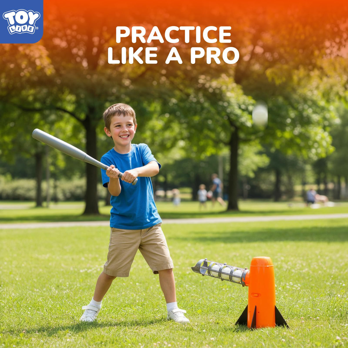 TOY Life pitching machine demonstrating automatic ball pop for repeatable drills