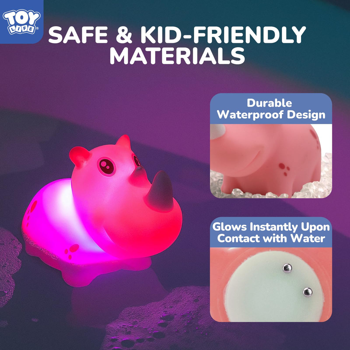 TOY Life bath toys spark creative play in shower or pool.