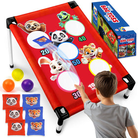 TOY Life Bean Bag Toss in backyard play for family fun