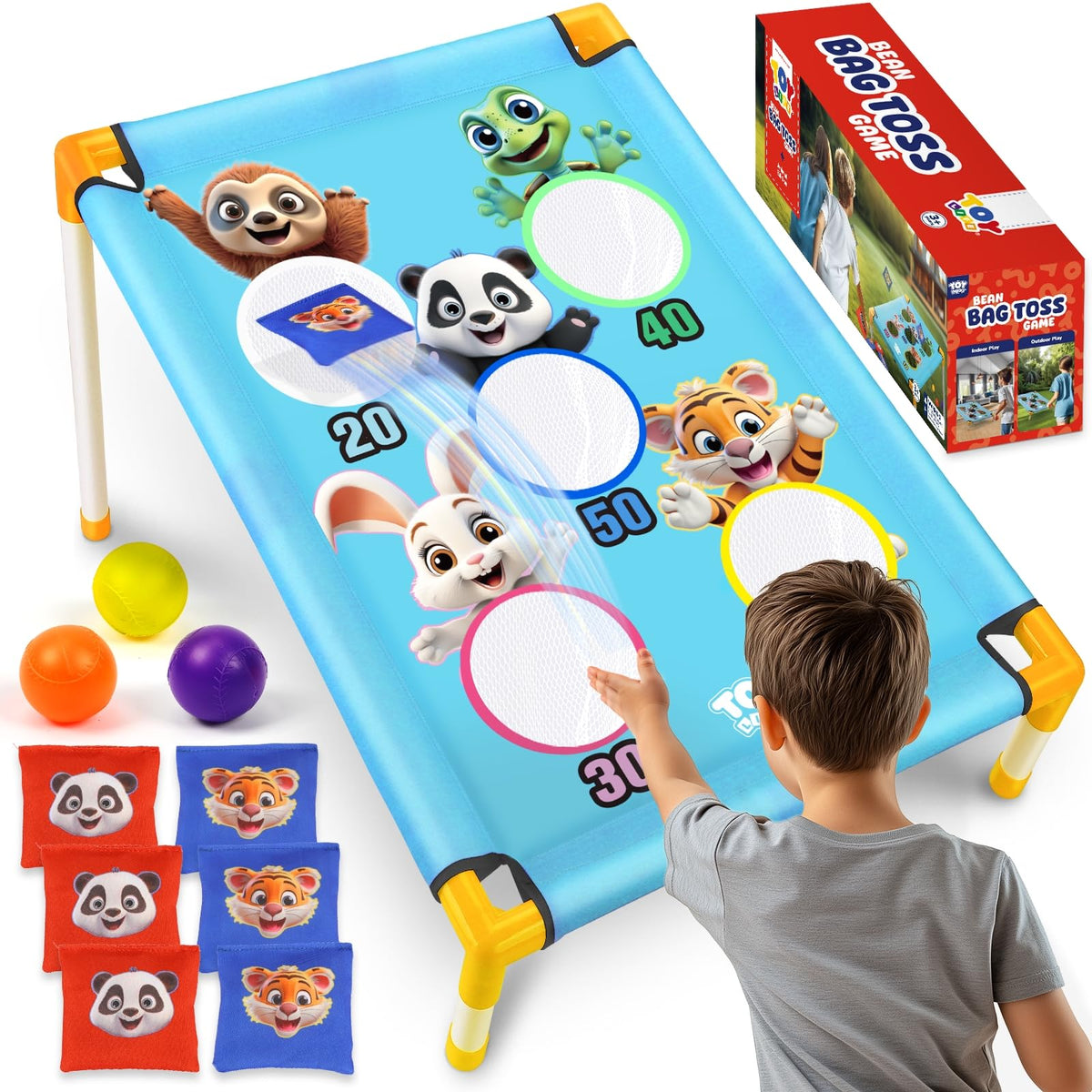 TOY Life bean bag toss corn hole set for family outdoor fun.