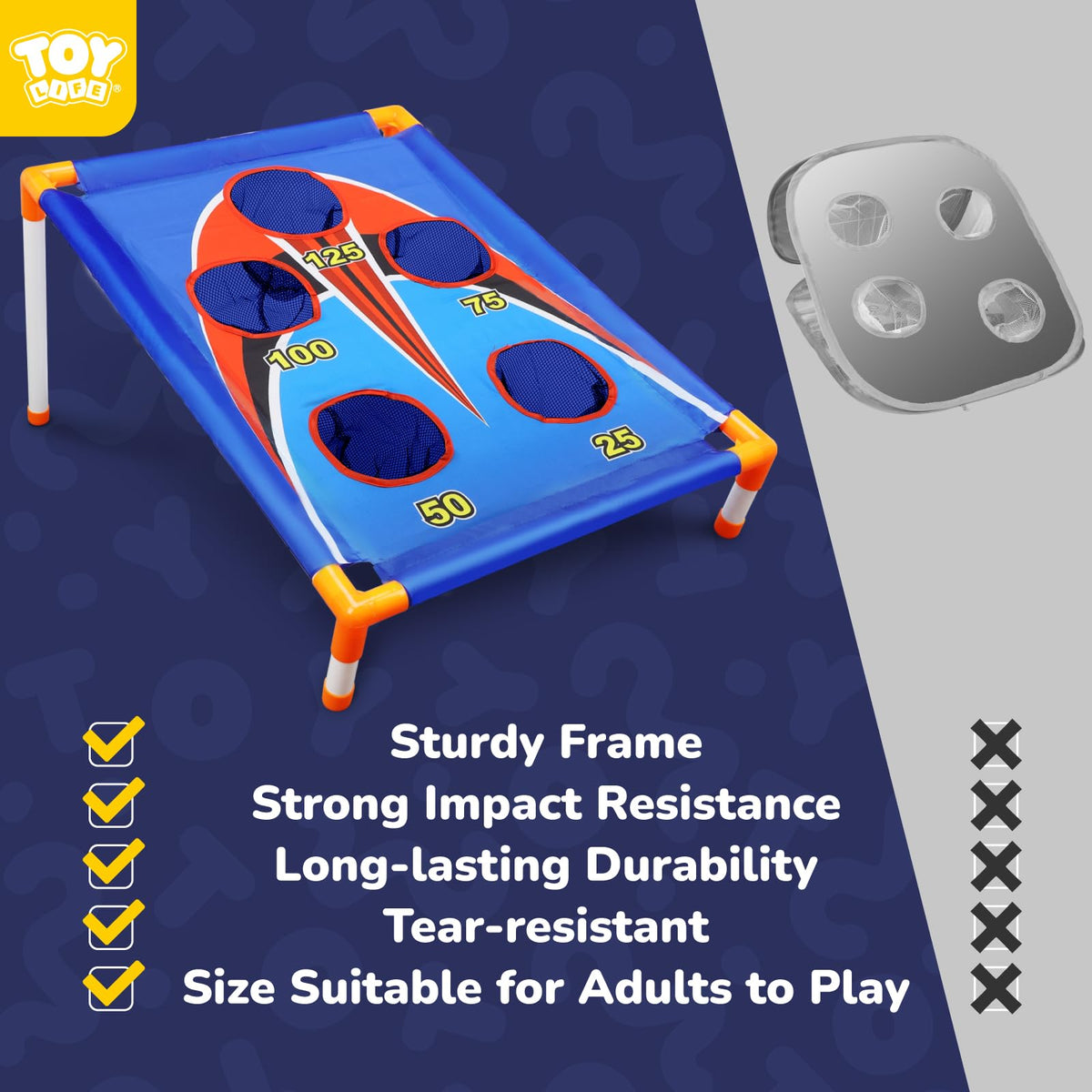 TOY Life Bean Bags Toss family-fun-ready invites all ages to gather and play.