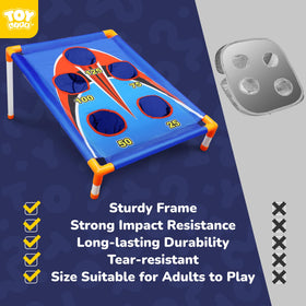TOY Life Bean Bags Toss family-fun-ready invites all ages to gather and play.