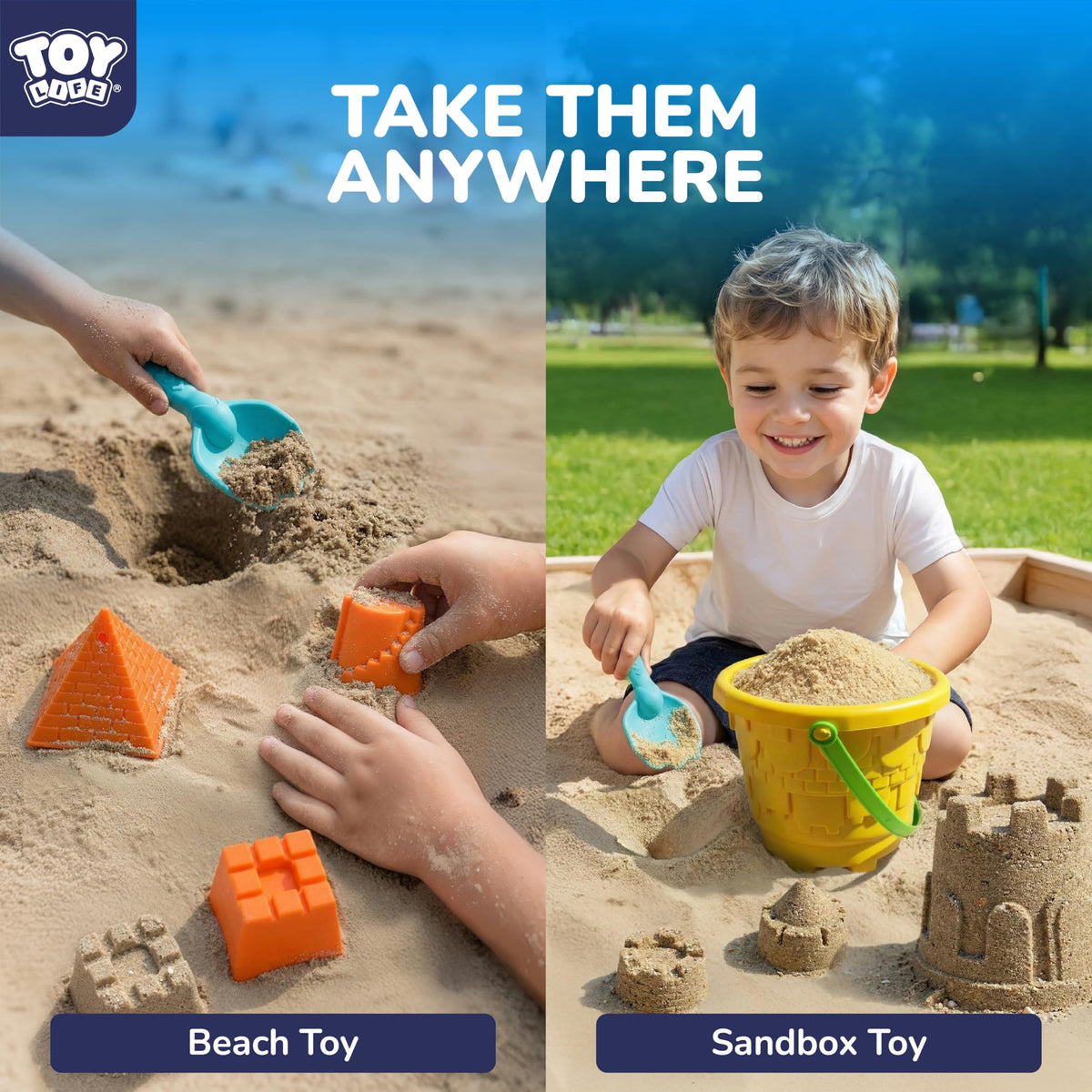 TOY Life bright colors attract kids and enhance outdoor playtime.