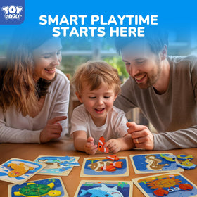TOY Life bright shapes puzzle promotes color and shape recognition during play.
