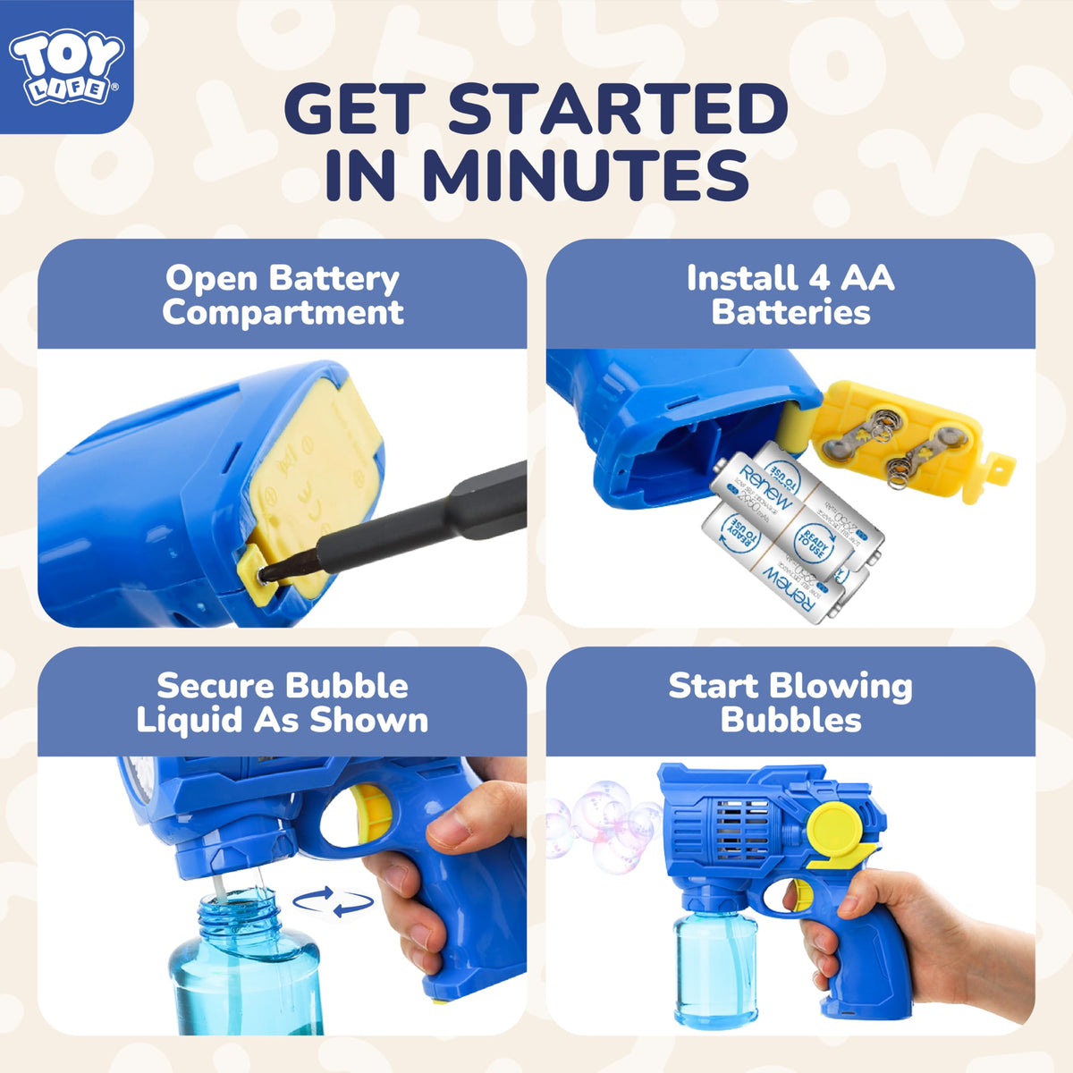 TOY Life leakproof refill system helps stay clean during play