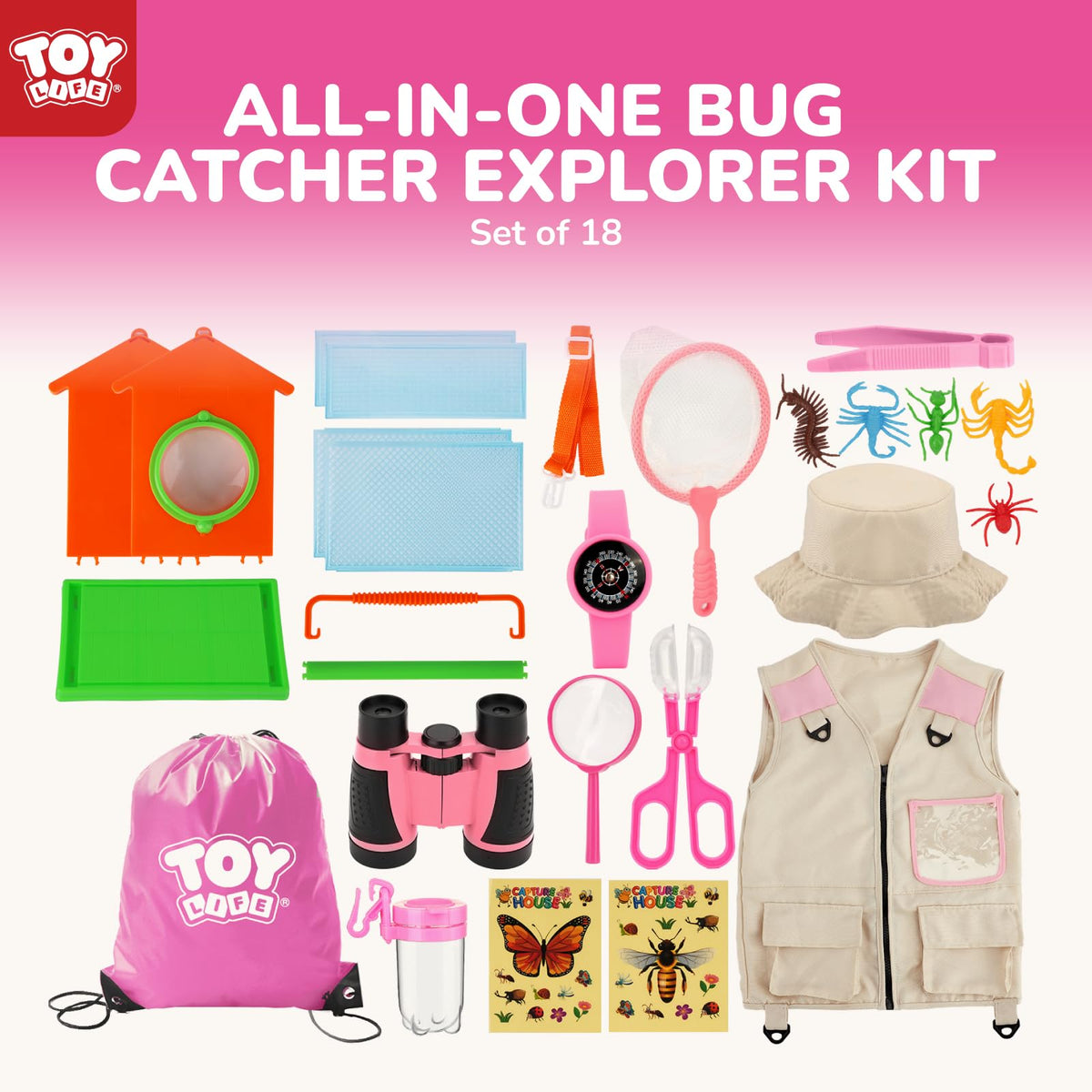 TOY Life Bug house provides display space for tiny discoveries after a nature trek.