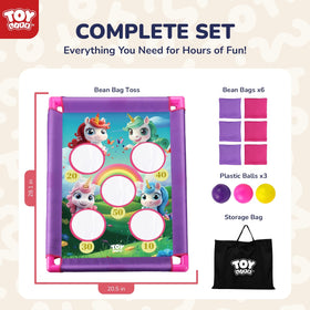 TOY Life child-friendly materials and soft bean bags.