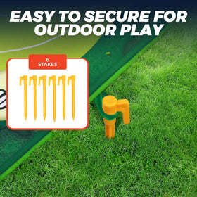 TOY Life chipping golf mat sand traps add exciting risk for scoring.