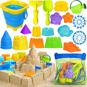 TOY Life collapsible sand bucket for easy, portable beach play.