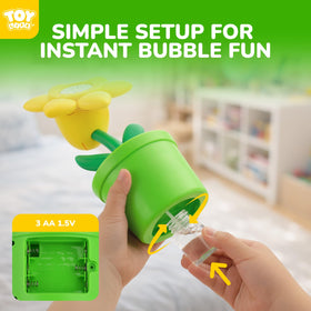 TOY Life daisy bubble machine great for group and sensory play.