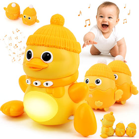 TOY Life Dancing Duck with Mama and Baby ducks promotes crawling and joyful play during tummy time.