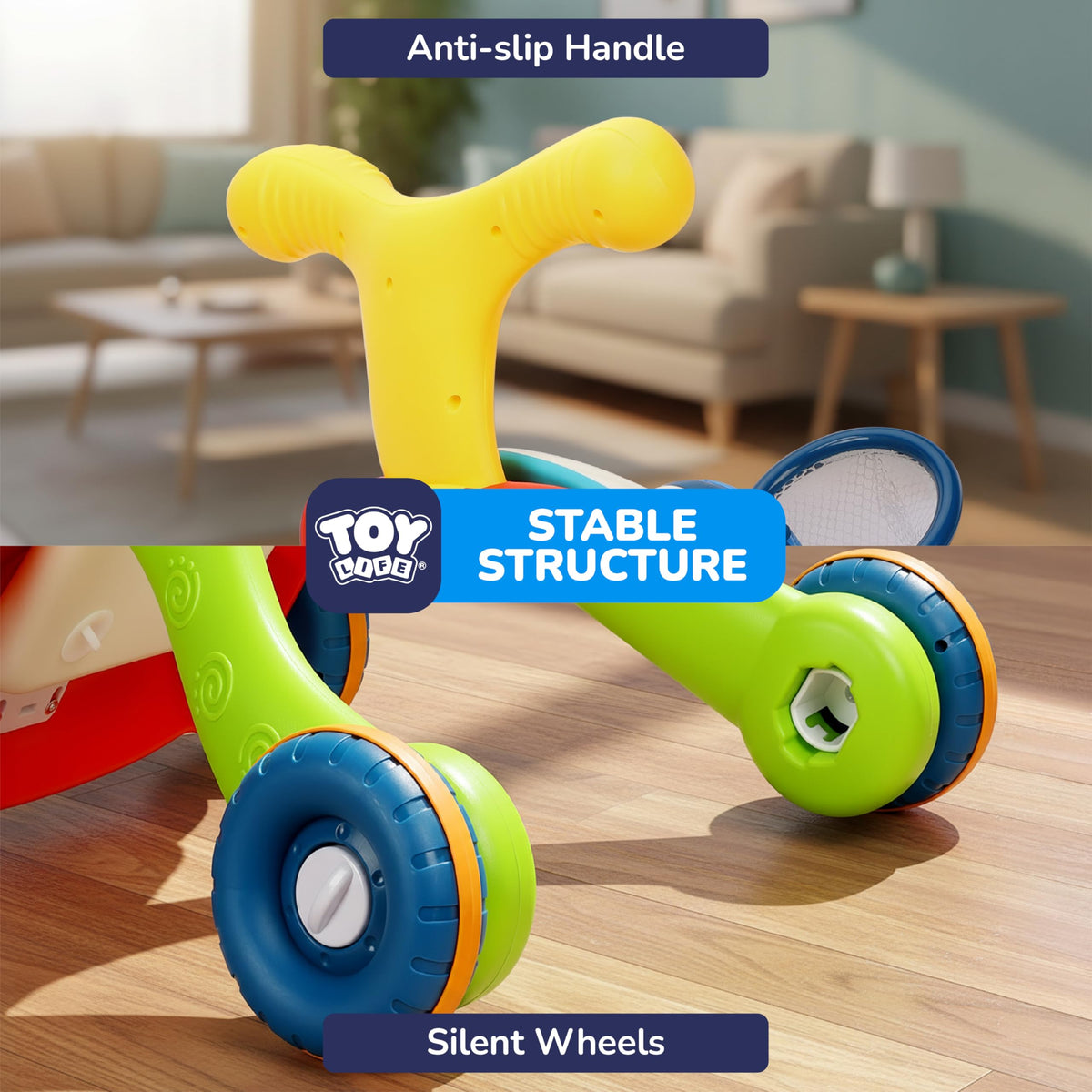 TOY Life colorful gears and shapes boost recognition during play.