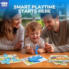 TOY Life Montessori inspired puzzle helps concentration and problem solving.