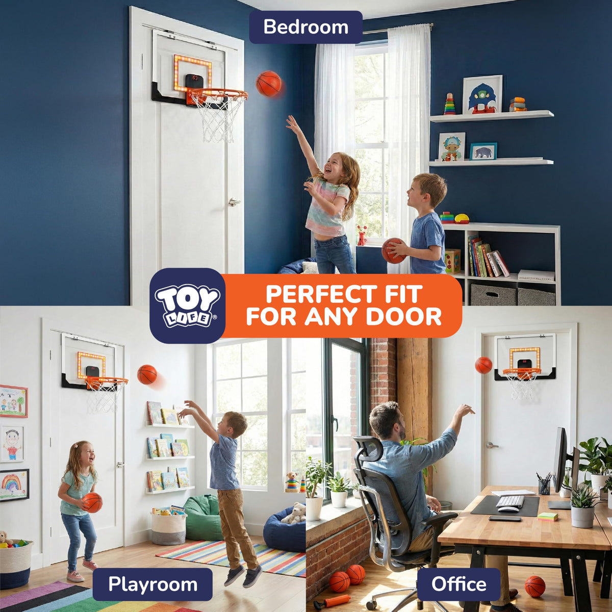 TOY Life door mounted hoop kit with four mini balls