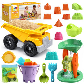 TOY Life dump-truck-sand-base for creative sandbox play and building.