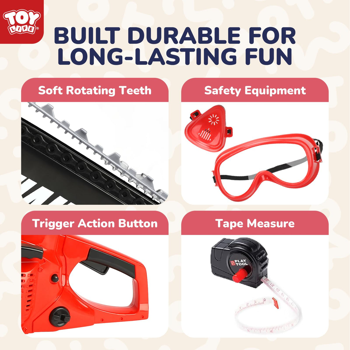 TOY Life durable construction supports hours of outdoor use