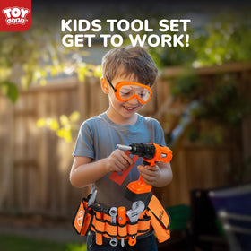 TOY Life electric toy drill mimics real drilling for immersive play.