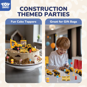 TOY Life construction mini vehicles are durable and non-toxic for safe sandbox play.