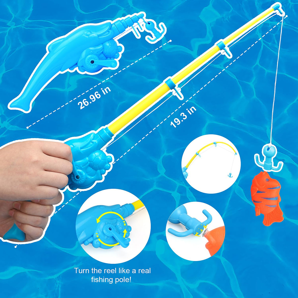 TOY Life fishing game in bath setup promoting cooperative play